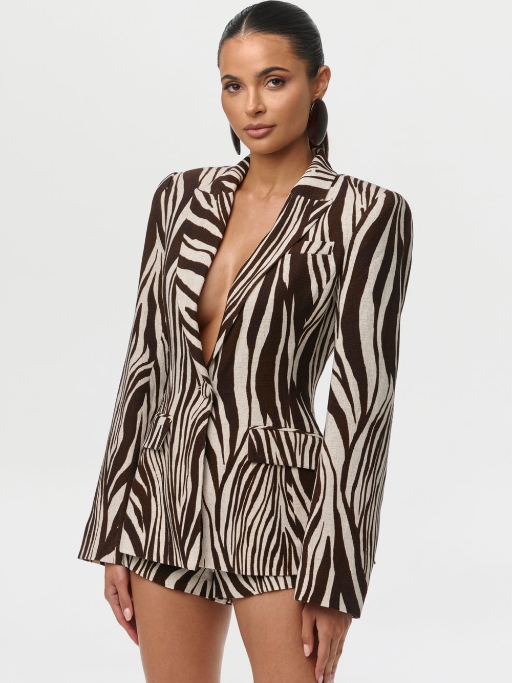 Naked Wardrobe Linen Blazer